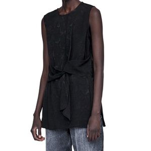 NWT! Size XS Zara tie waist wrap tunic blouse